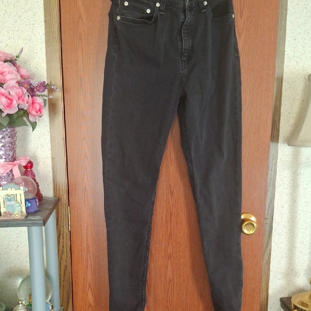 rag & bone High-Rise Black Jeans